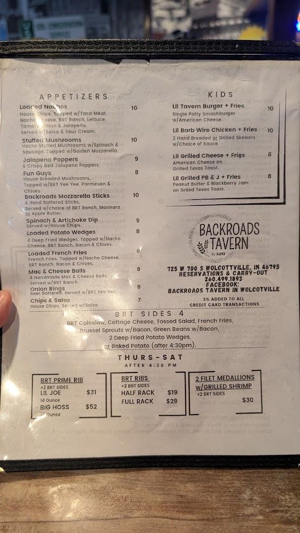 Backroads Tavern in Wolcottville